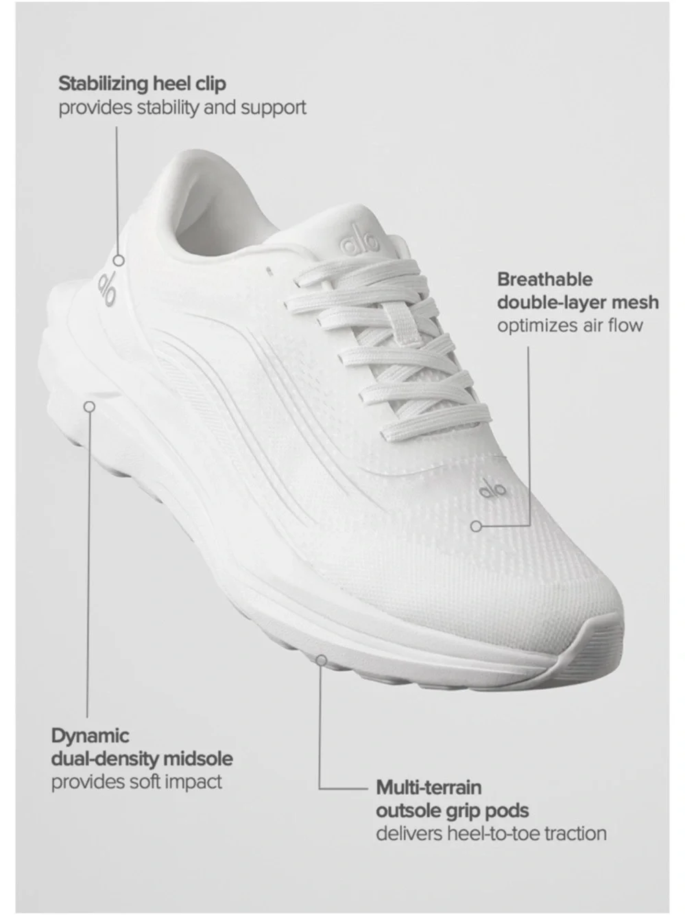 ALO Yoga White Women's Sneakers